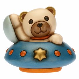 Astronauten-Teddy auf Raumfahrzeug mittel