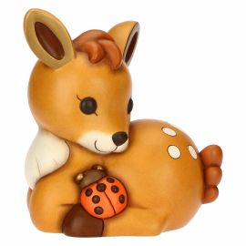 AbbracciAMI ceramic Amy fawn with ladybird