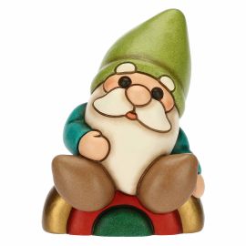 Bosco Magico ceramic Oliver the Gnome on rainbow