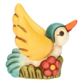 Primavera da vivere ceramic Fly hummingbird on meadow, mini