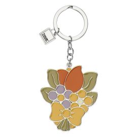 Country bouquet of flowers keyring