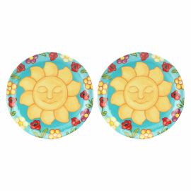 Set of 2 Estate Fantastica melamine dinner plates