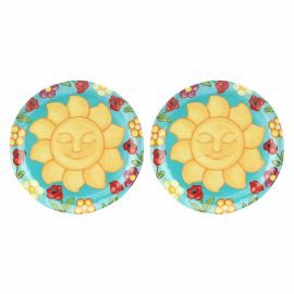 Set of 2 Estate Fantastica melamine dinner plates