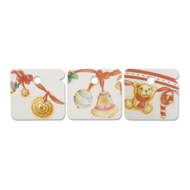 Set 3 bigliettini chiudipacco "Dolce Natale"