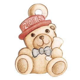 Set 3 bigliettini chiudipacco Teddy