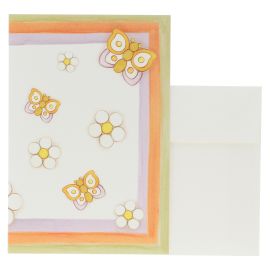 Spring butterflies greeting card