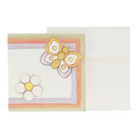 Spring gift tag with butterfly