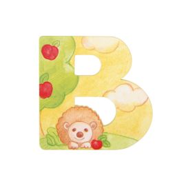 Wooden letter B for wall mounting