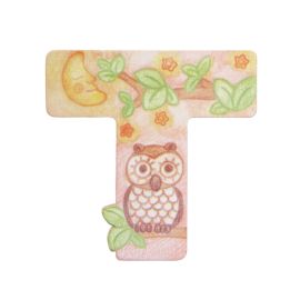 Wooden letter T for wall mounting