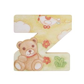 Wooden letter Z for wall mounting