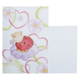 Lucky ladybird greeting card