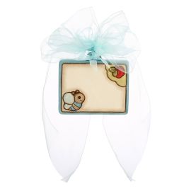Coccarda nascita in ceramica Ape personalizzabile