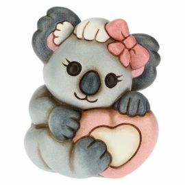 Girl koala with pink heart