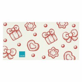 Gold icons gift tag