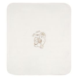 THUN & OVS Lama unisex embroidered blanket in organic cotton