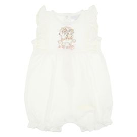 THUN & OVS Lama baby girl's short romper in organic cotton