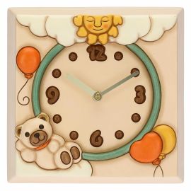 Wanduhr mit Teddy