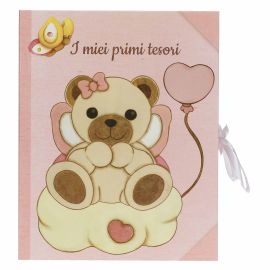 Pink memento box with Teddy