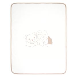 Winterdecke mit Teddy und Engel