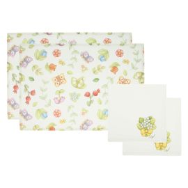 Set of 2 Country placemats and 2 napkins