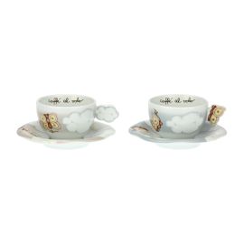 Set 2 medium cups "Pioggia nuvole"