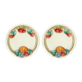 Set of 2 “Teddy goloso” porcelain small plates