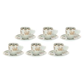 Set mit 6 Espressotassen Gold Icons