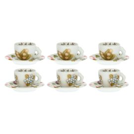 Set mit 6 Espressotassen Country