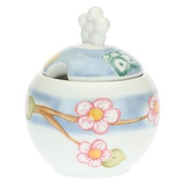 Fiori Di Pesco porcelain sugar bowl