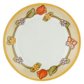 Multipurpose Country plate with floral border