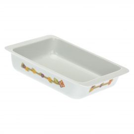 Rectangular Country oven dish, suitable for ovens and microwaves