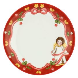 Sweet Christmas saucer with angel