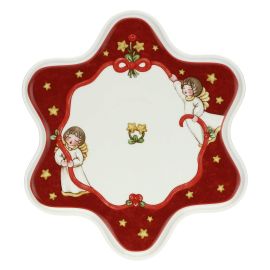 Sweet Christmas star-shaped plate