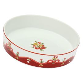 Sweet Christmas porcelain pie dish