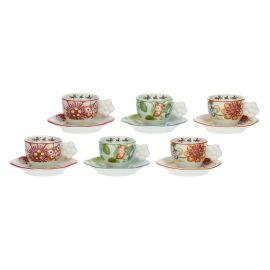 Set of 6 Fiori e Fantasia coffee cups