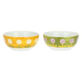 Set of 2 Florianne porcelain bowls