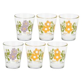 Set of 6 Florianne liqueur glasses