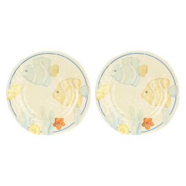 Mare da amare set of 2 melamine dinner plates