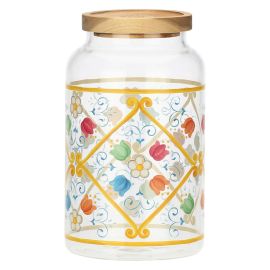 Eolia glass biscuit jar