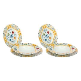 Set of 2 Eolia porcelain place settings