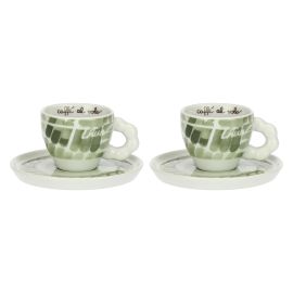 Set 2 tazzine espresso e zuccheriera in porcellana AbbracciAMI