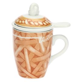 AbbracciAMI porcelain herbal tea mug