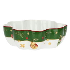 Sorprese di Natale porcelain four-leaf clover-shaped bowl, small