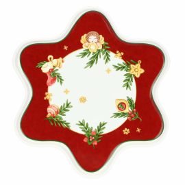 Sorprese di Natale porcelain star-shaped plate