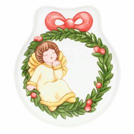 Sorprese di Natale wreath-shaped plate