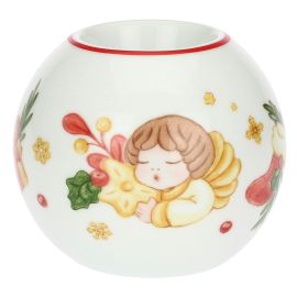 Sorprese di Natale porcelain Christmas bauble-shaped tealight holder