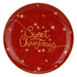 Sweet Christmas cake plate