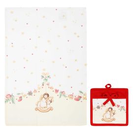Sorprese di Natale potholder and tea towel set