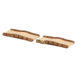 Set of 2 sections of straight road for Traditional Nativity Scene