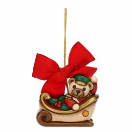 Teddy nutcracker sled, large